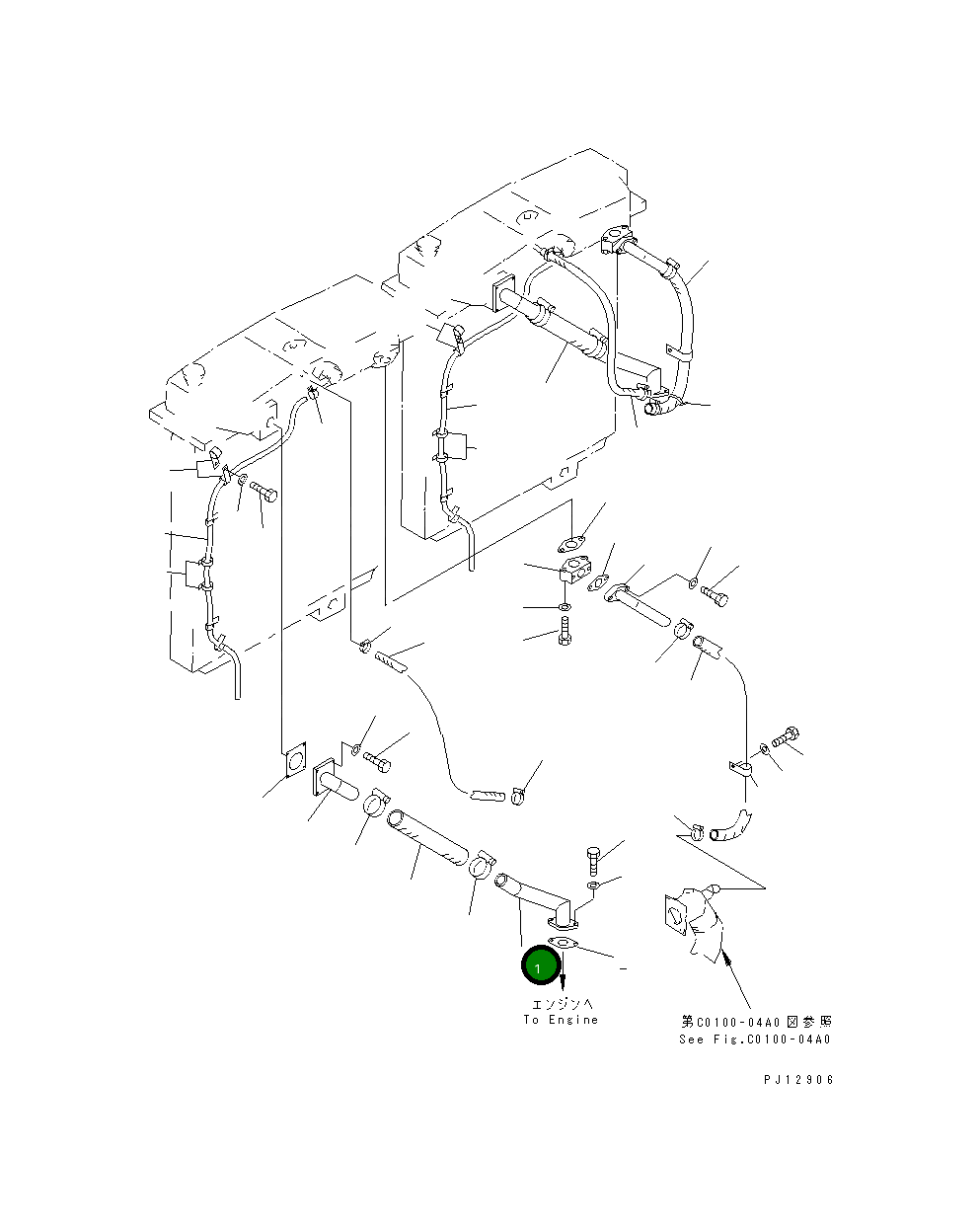 Трубка 209-03-51231 Komatsu