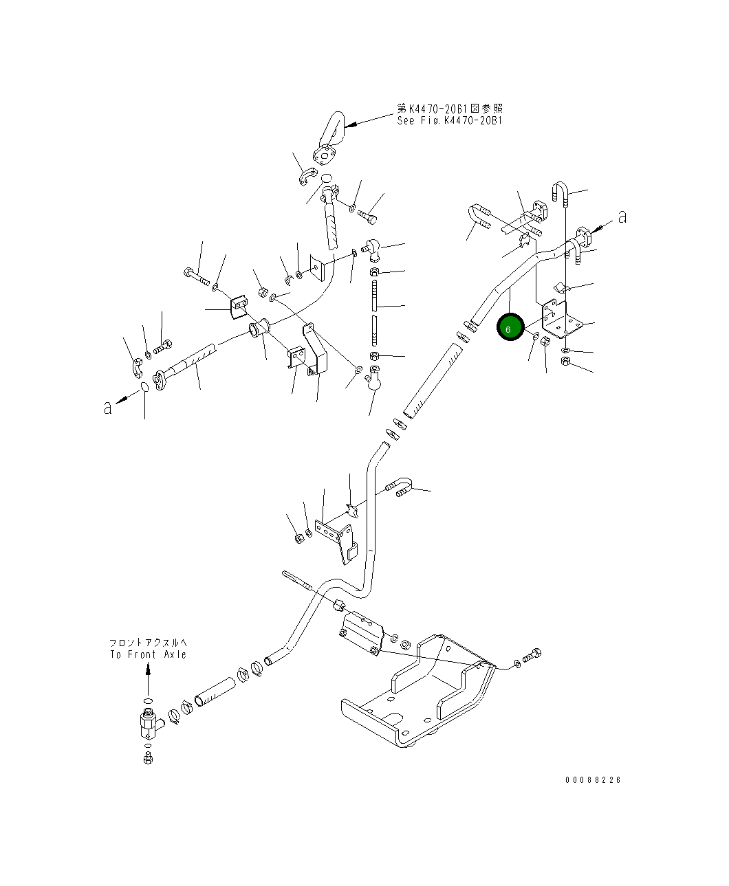 Трубка 427-S05-5740 Komatsu