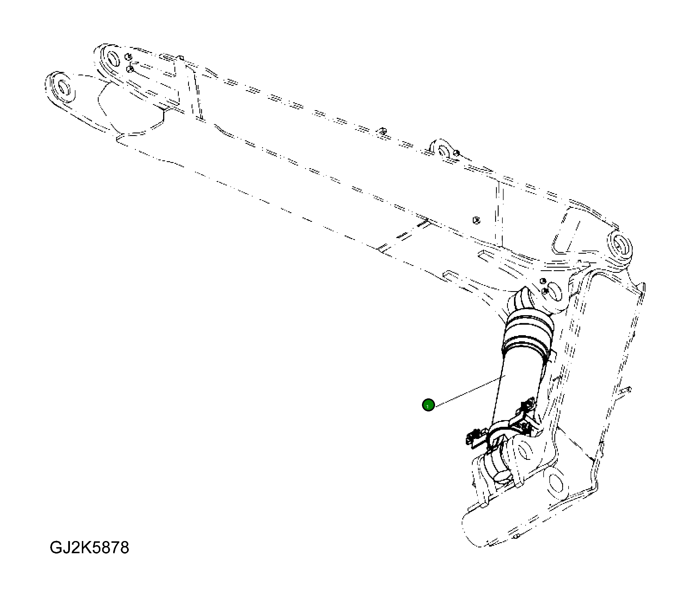Цилиндр 707-01-XS070 Komatsu