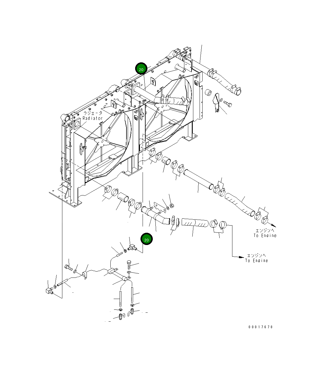 Трубка 209-03-77710 Komatsu