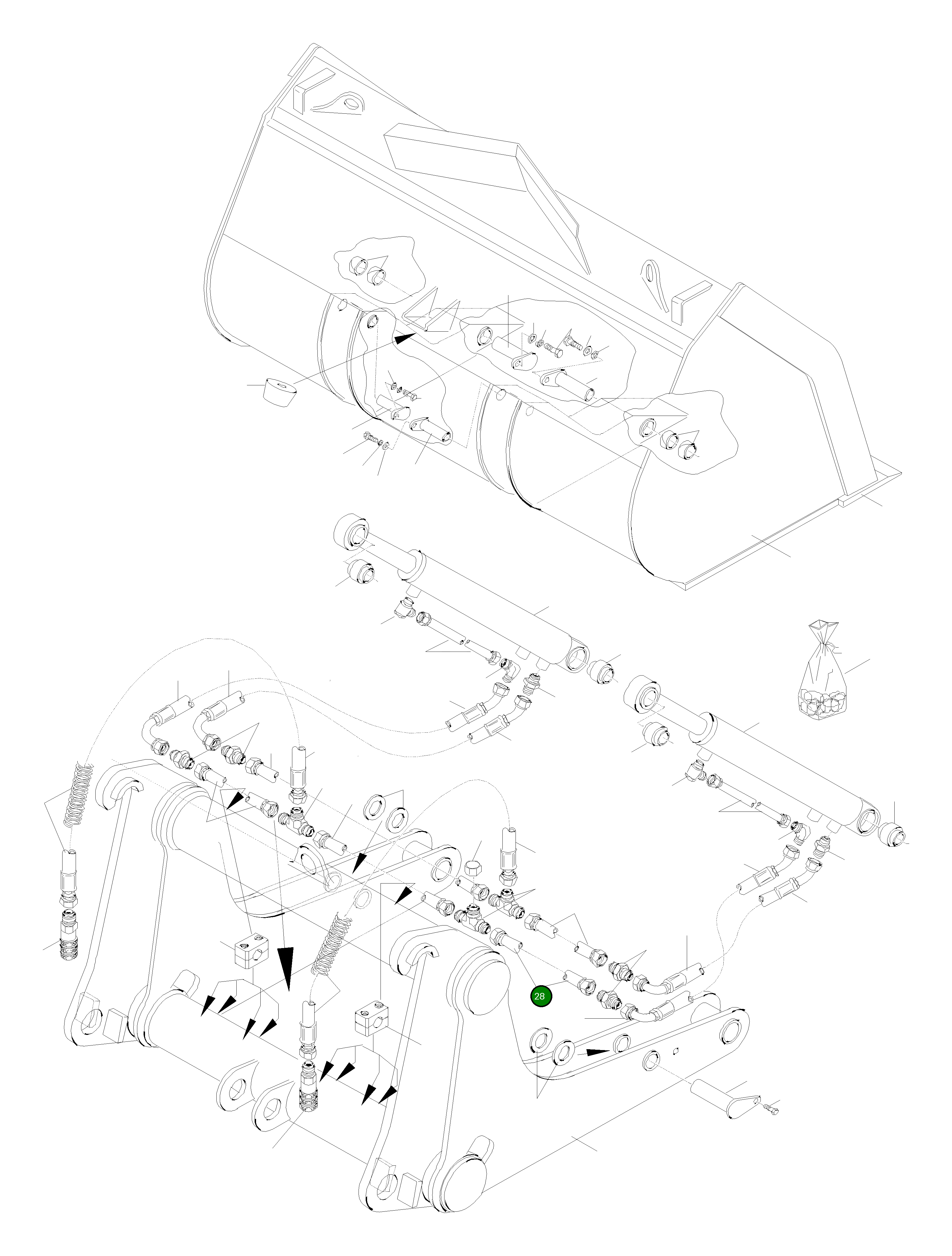 Труба 42Y-71-H0P48 Komatsu
