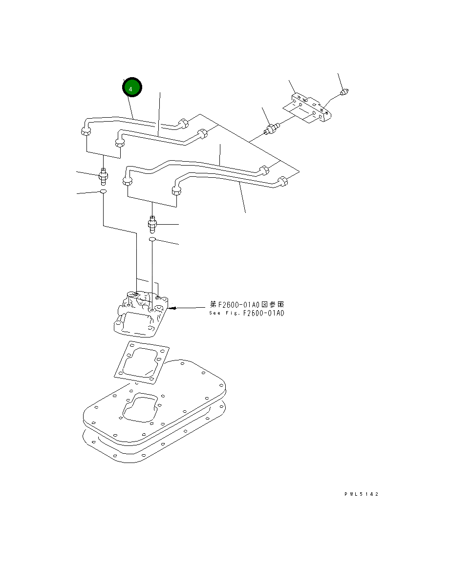 Трубка 154-49-51530 Komatsu