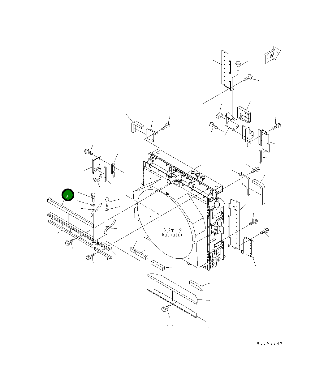 Уплотнение 569-03-88640 Komatsu