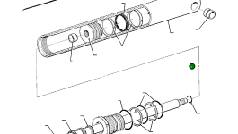 Цилиндр 391713001 Komatsu