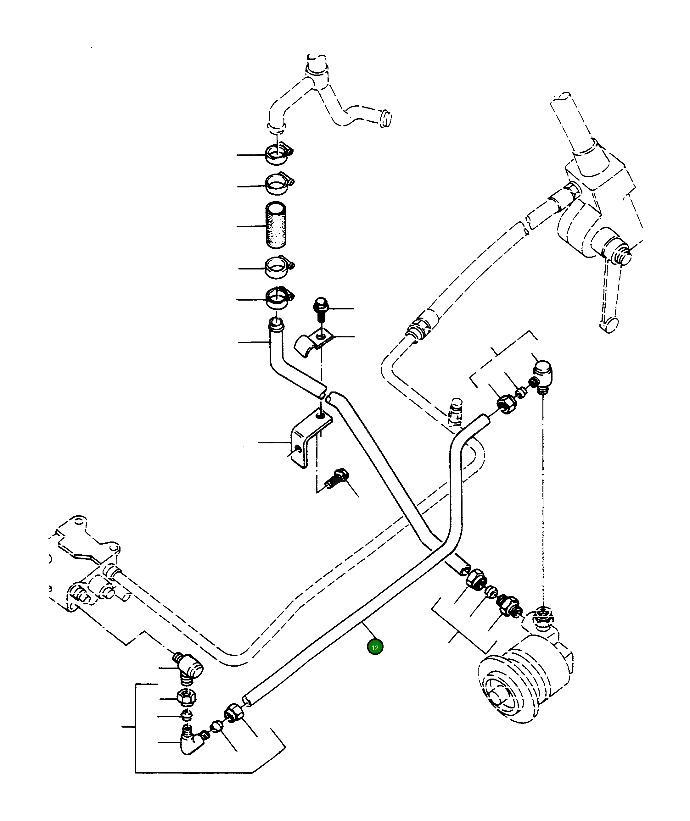 Труба 3071335M1 Komatsu
