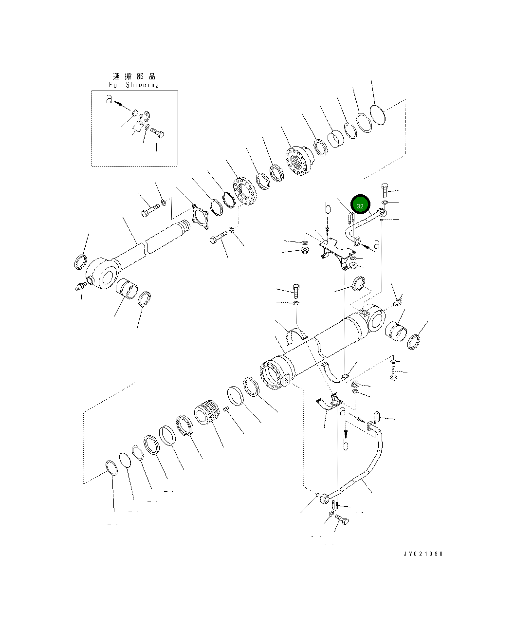 Трубка 208-63-73580 Komatsu