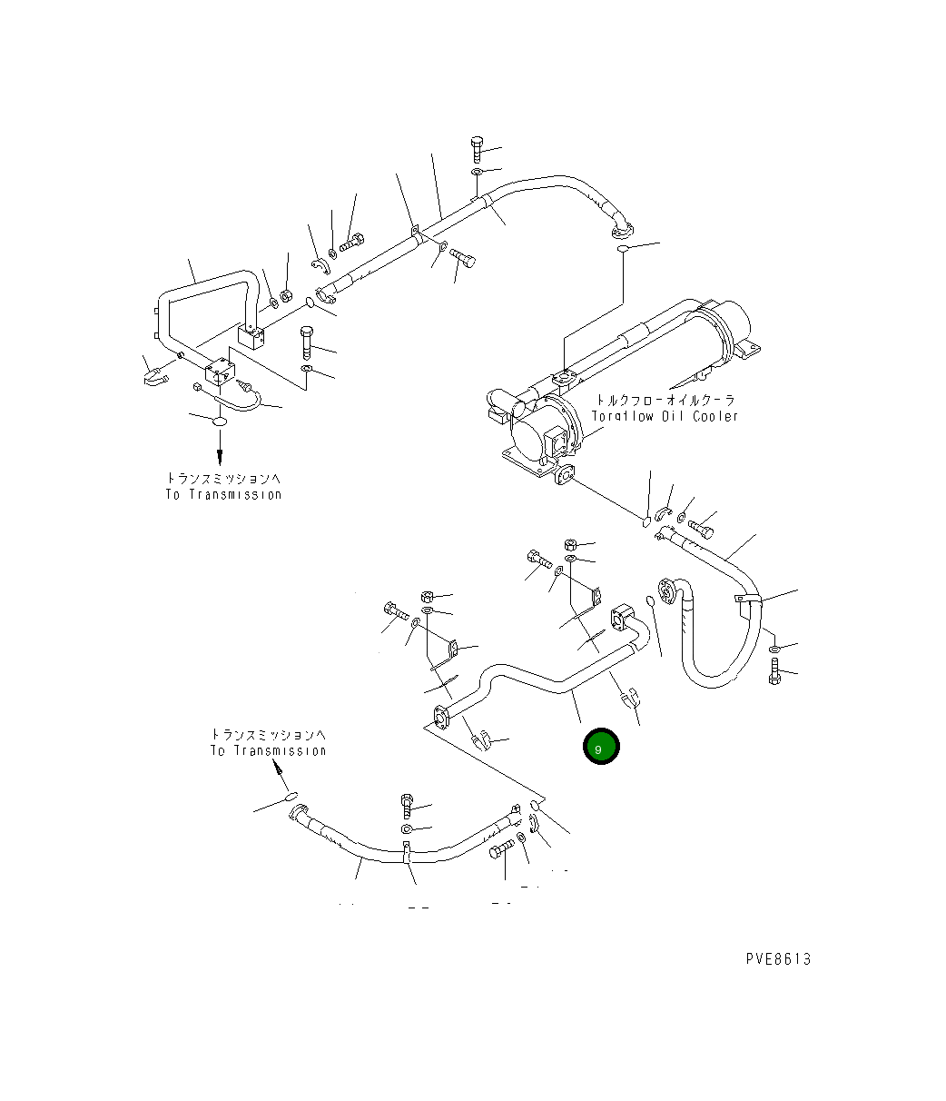 Трубка 427-16-21281 Komatsu