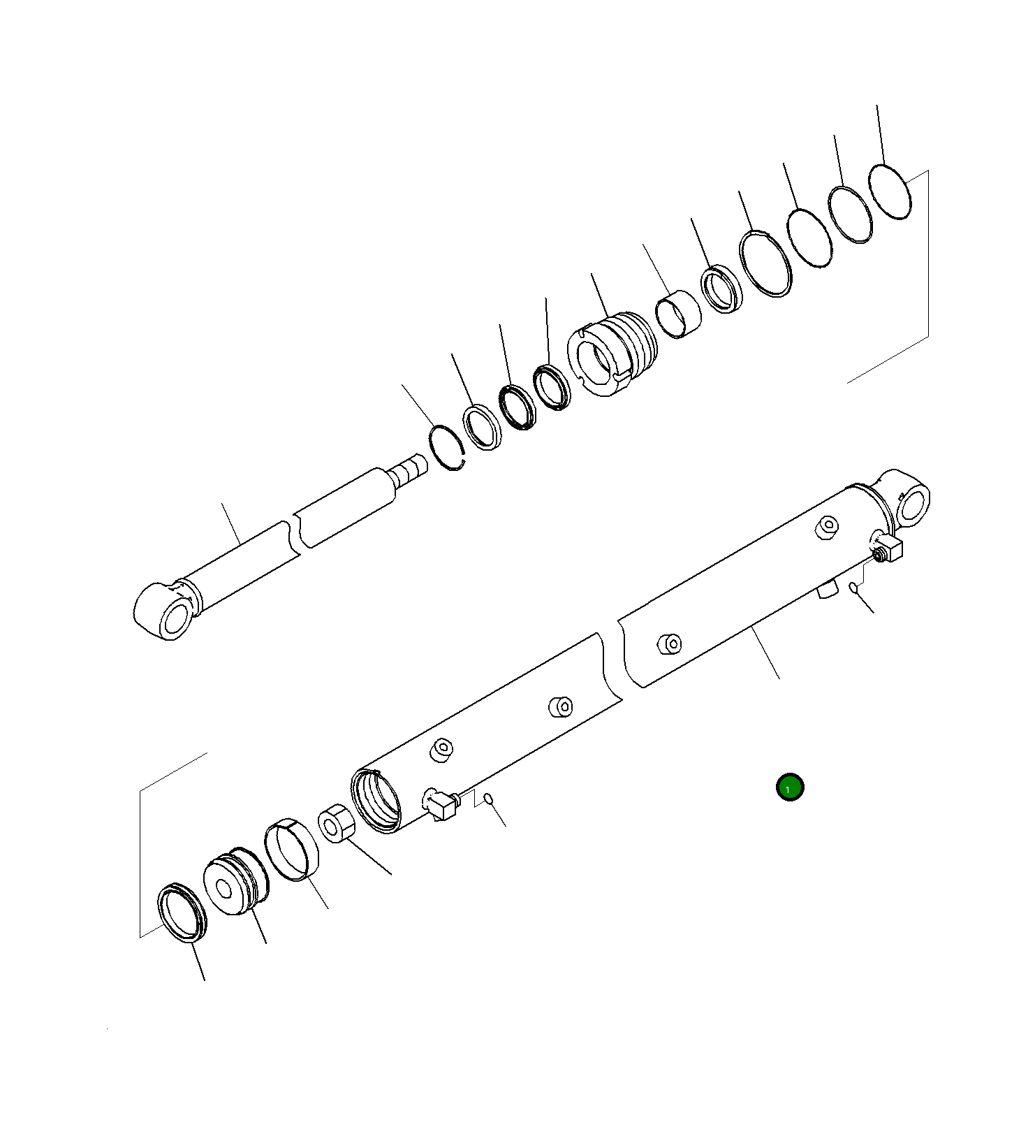 Цилиндр 707-11-80L10 Komatsu
