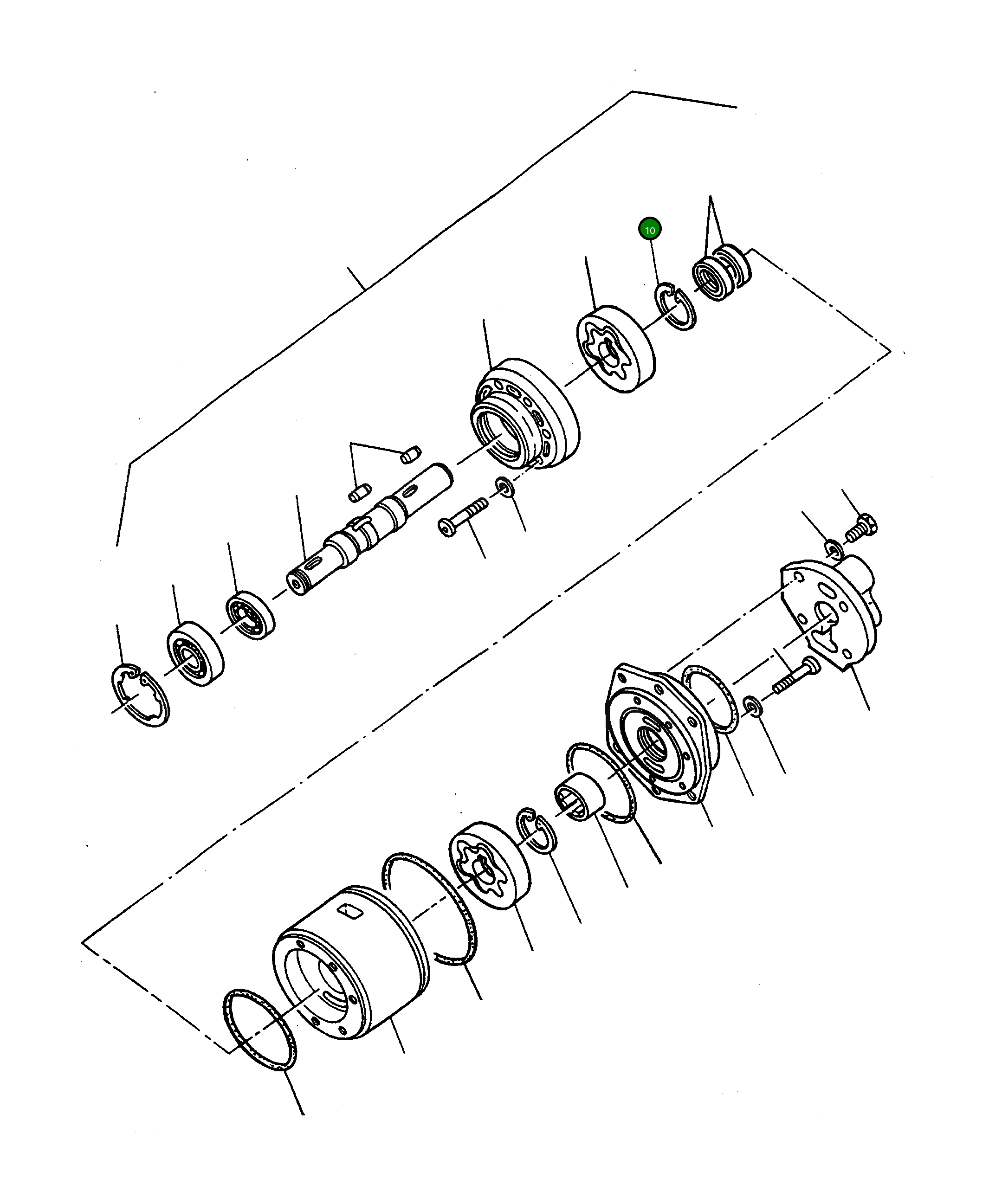 Стопорное кольцо 391076X1 Komatsu