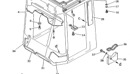Стойка 427-56-11230 Komatsu
