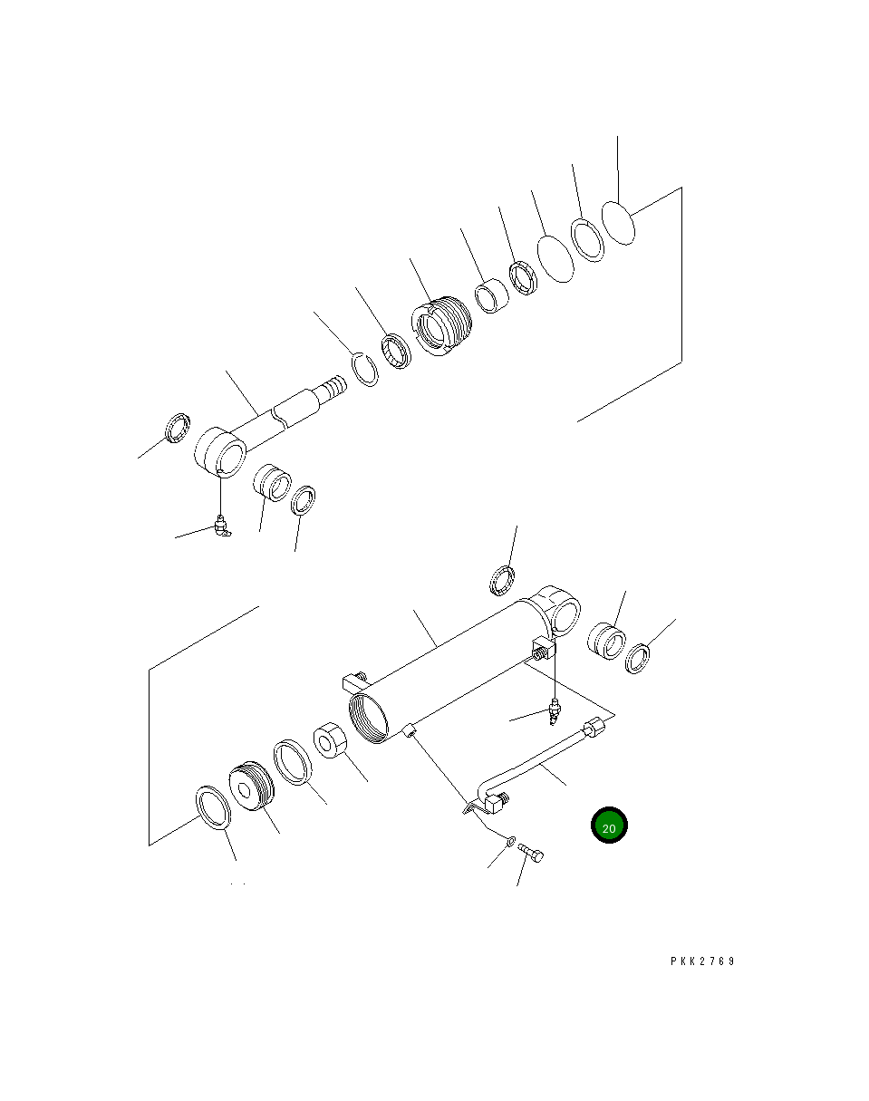 Трубка 10S-63-54081 Komatsu