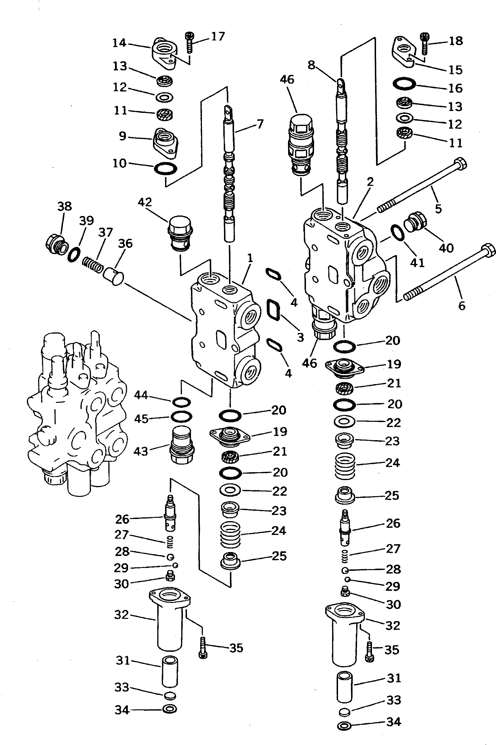 Управляющий клапан 700-84-47002 Komatsu