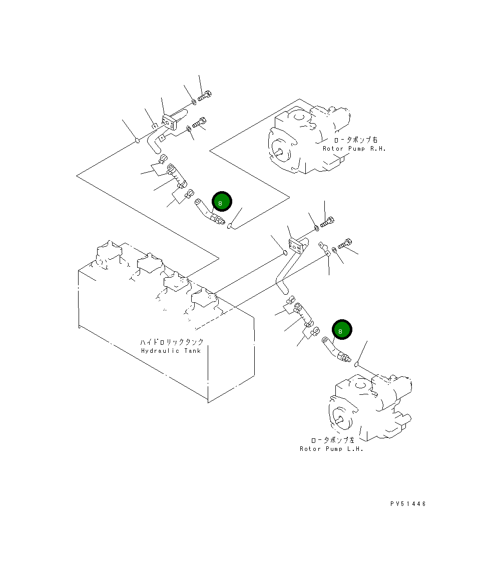 Трубка 262-60-25150 Komatsu