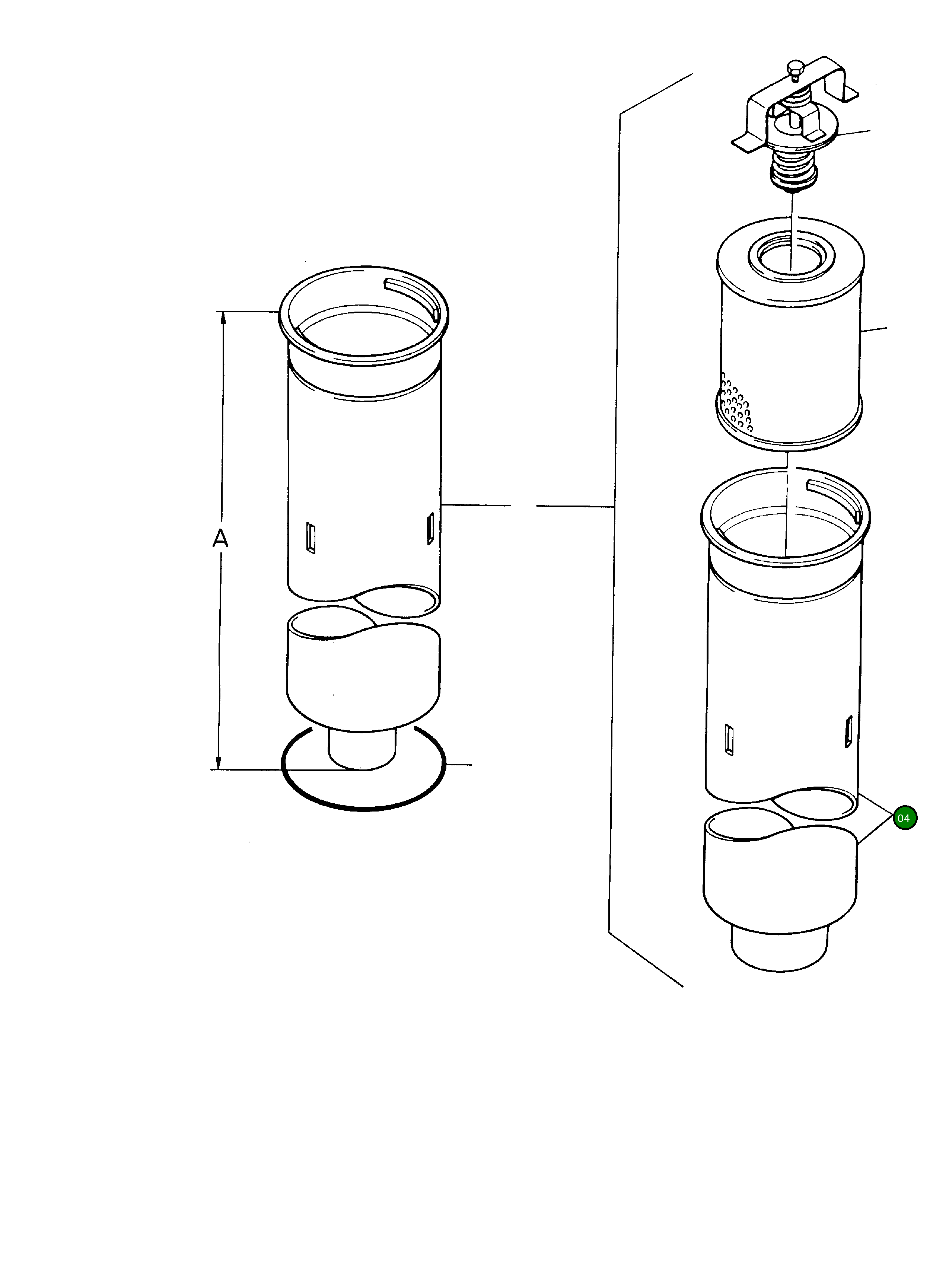 Трубка фильтра 665 761 948 73 Komatsu