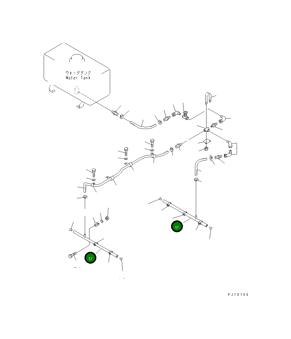 Труба 2692-8-42100 Komatsu