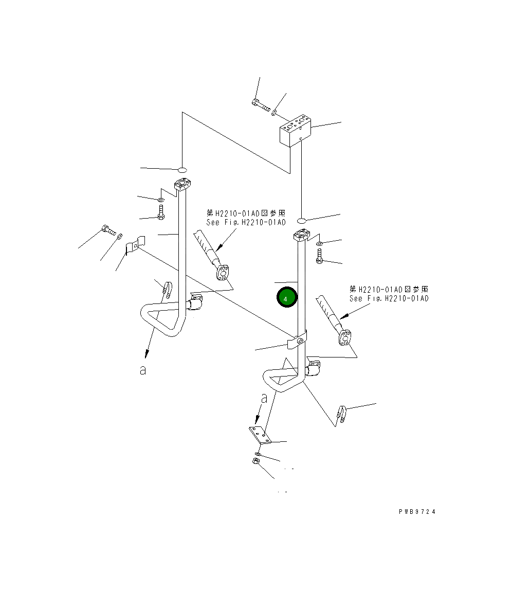 Трубка 17A-61-21311 Komatsu