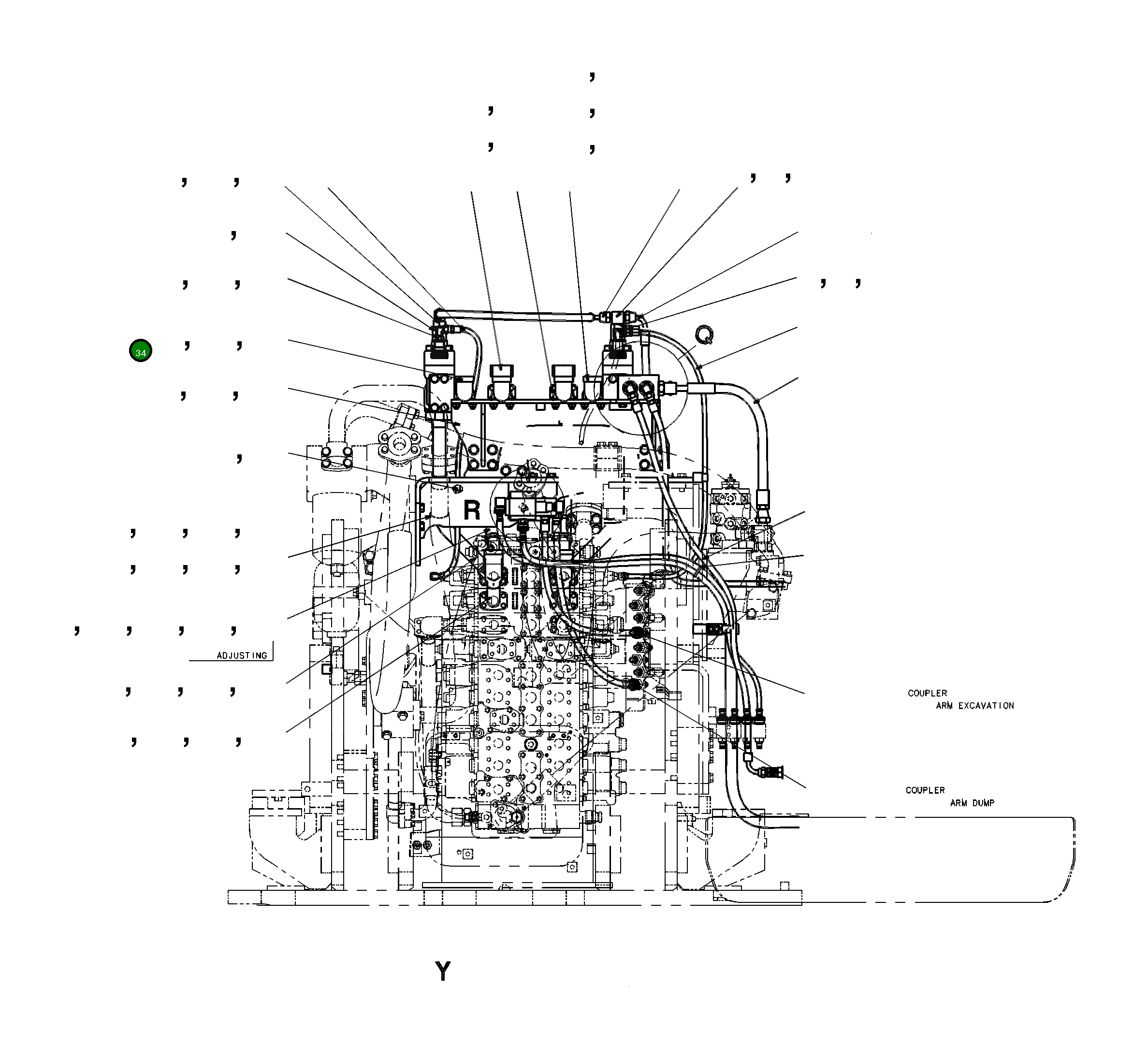 Трубка 208-62-85230 Komatsu