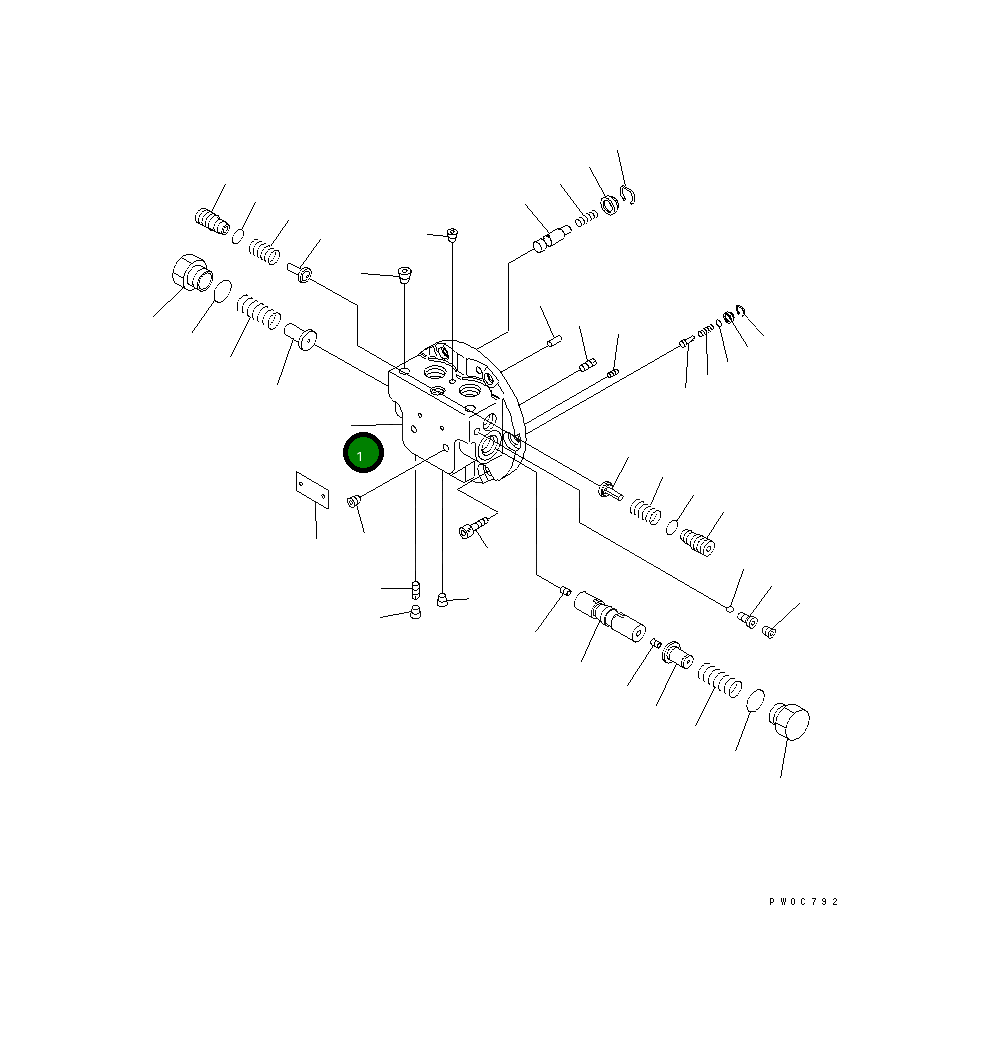 Управляющий клапан TZ419D400000-I Komatsu