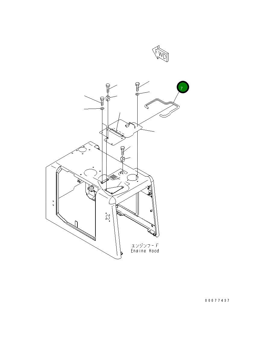 Уплотнение 415-Z03-2530 Komatsu