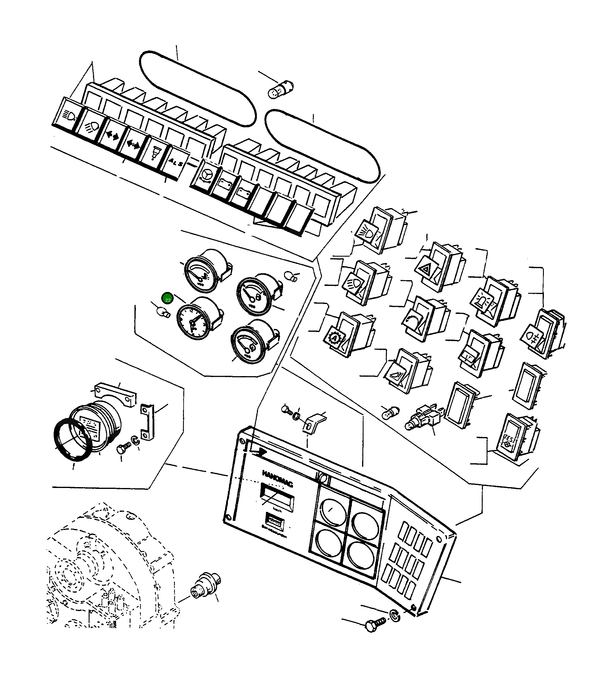 Часы 4200527M91 Komatsu