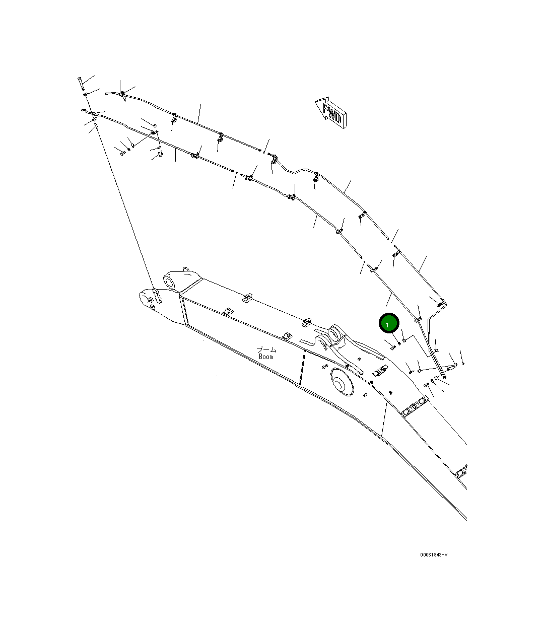 Трубка 208-62-75210 Komatsu