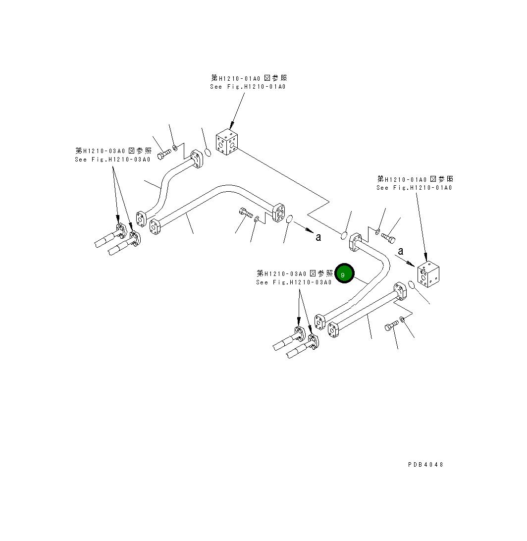 Трубка 209-62-71840 Komatsu