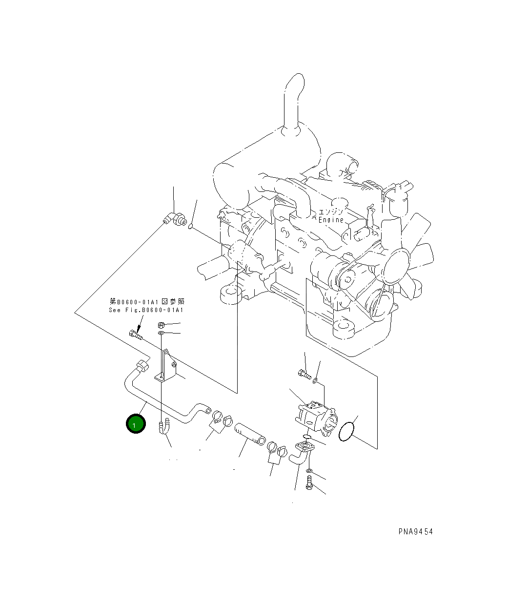 Трубка 201-910-7210 Komatsu