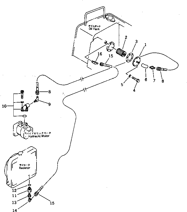 Шланг 258-06-54330 Komatsu