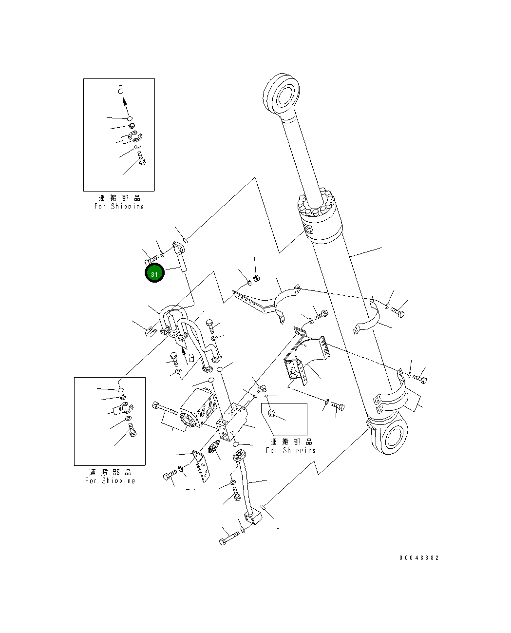 Трубка 209-62-43830 Komatsu