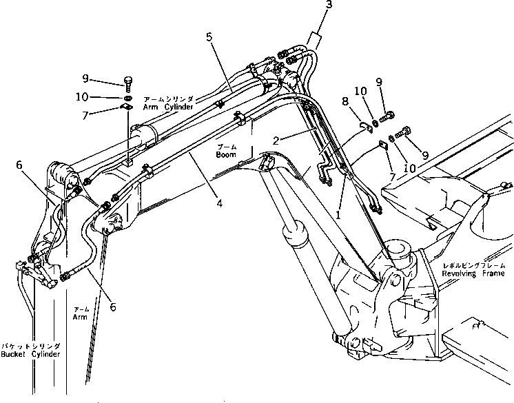Трубка 201-62-58831 Komatsu