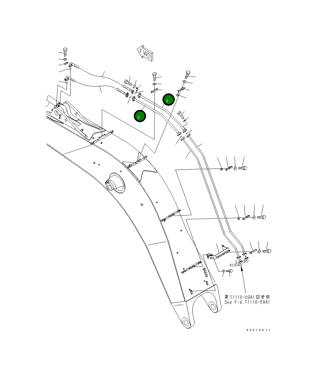 Трубка 209-62-75840 Komatsu
