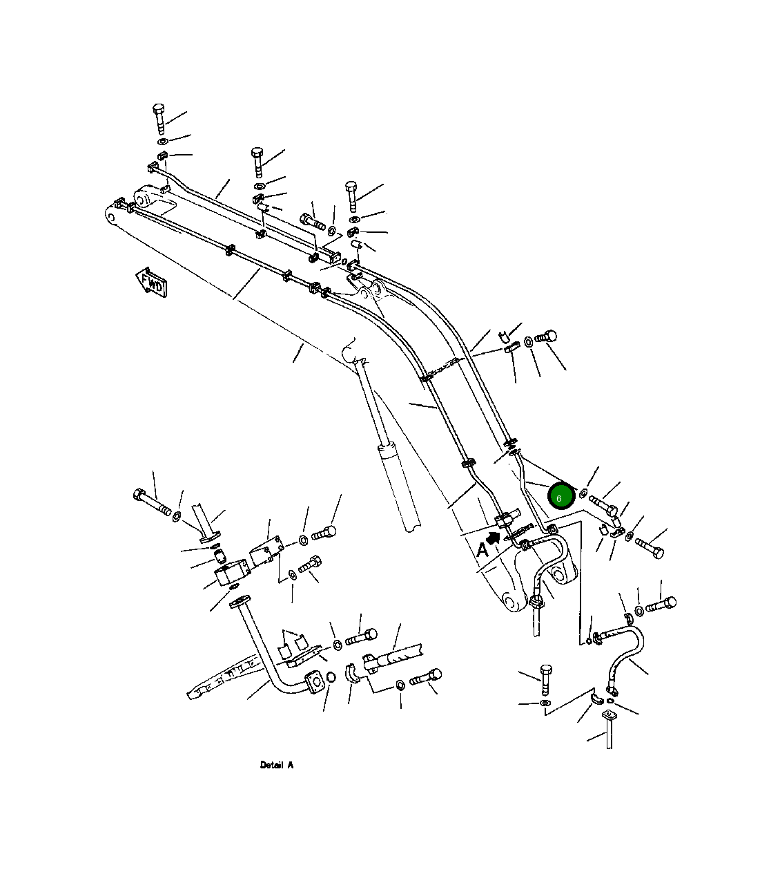 Трубка 209-62-58470 Komatsu