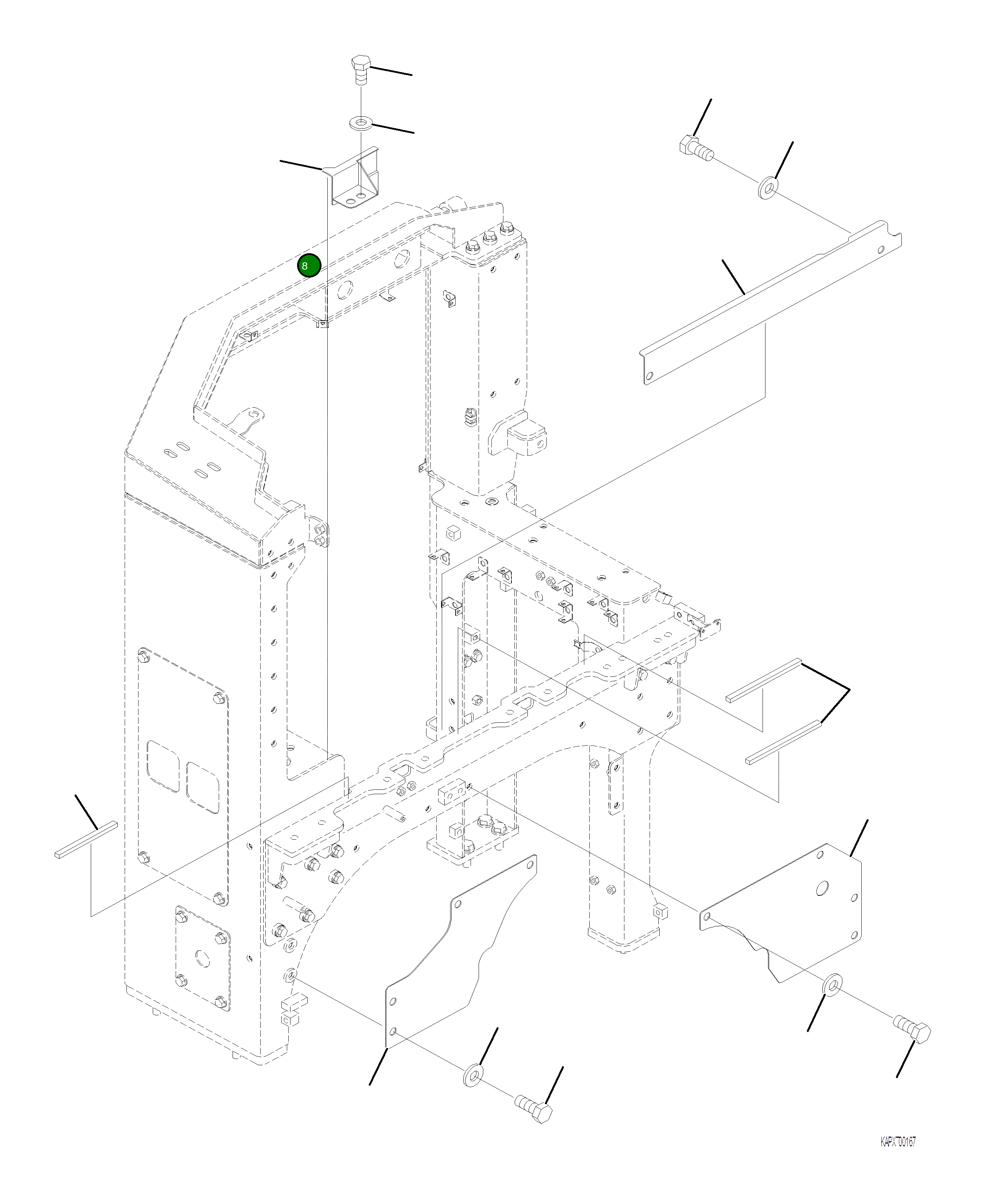 Уплотнение 4A1-54-24640 Komatsu