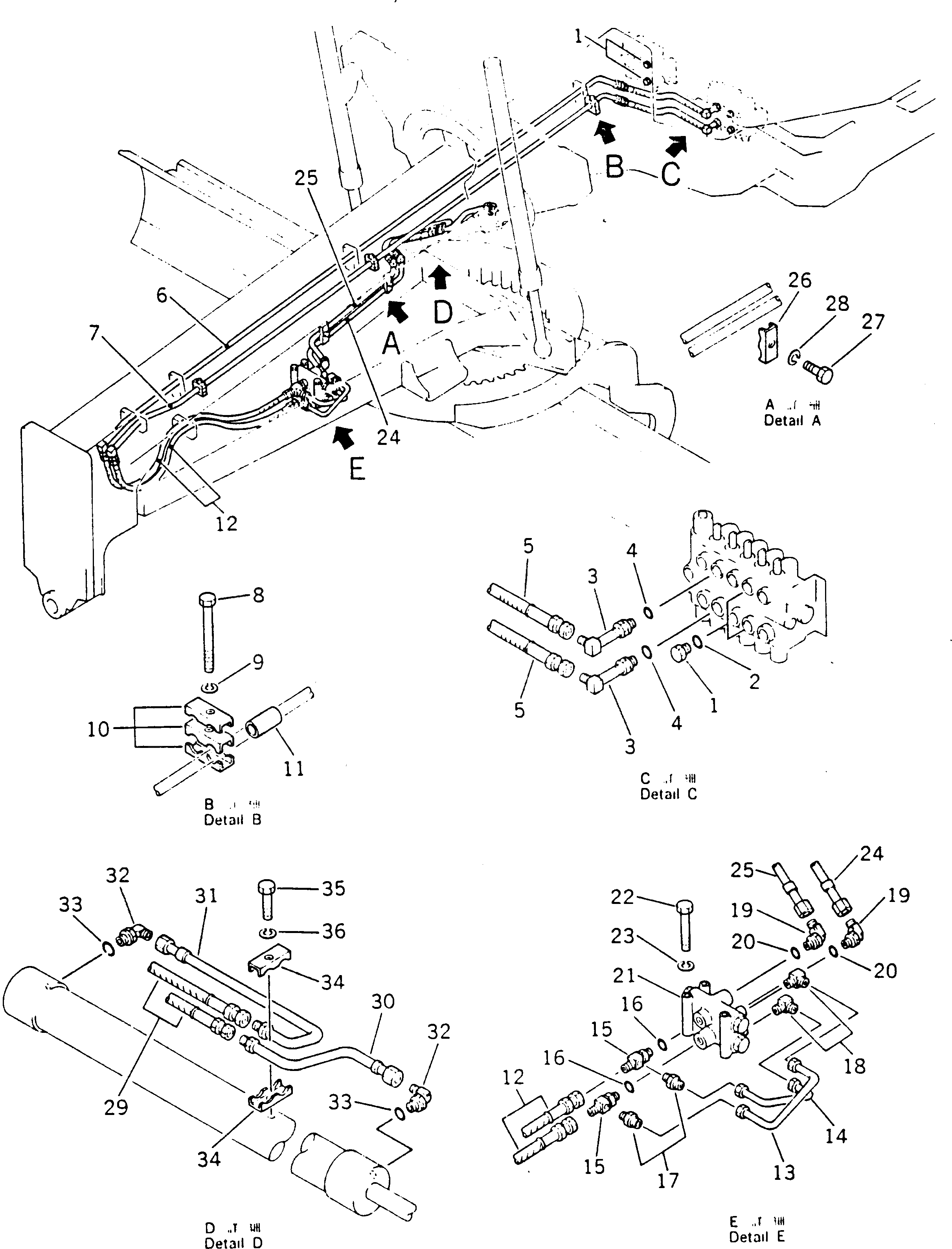 Трубка 233-60-25250 Komatsu