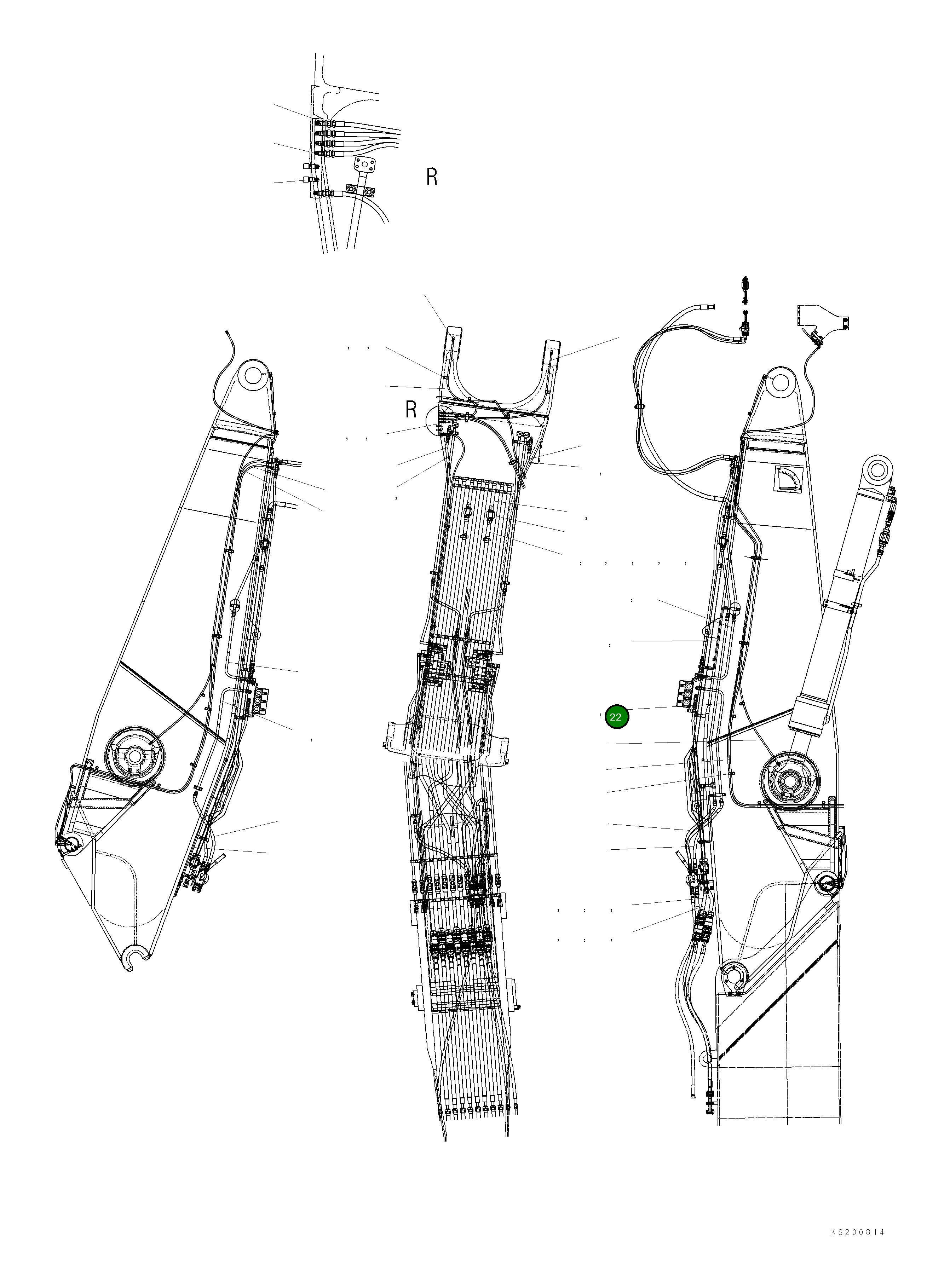 Трубка 209-62-KG520 Komatsu