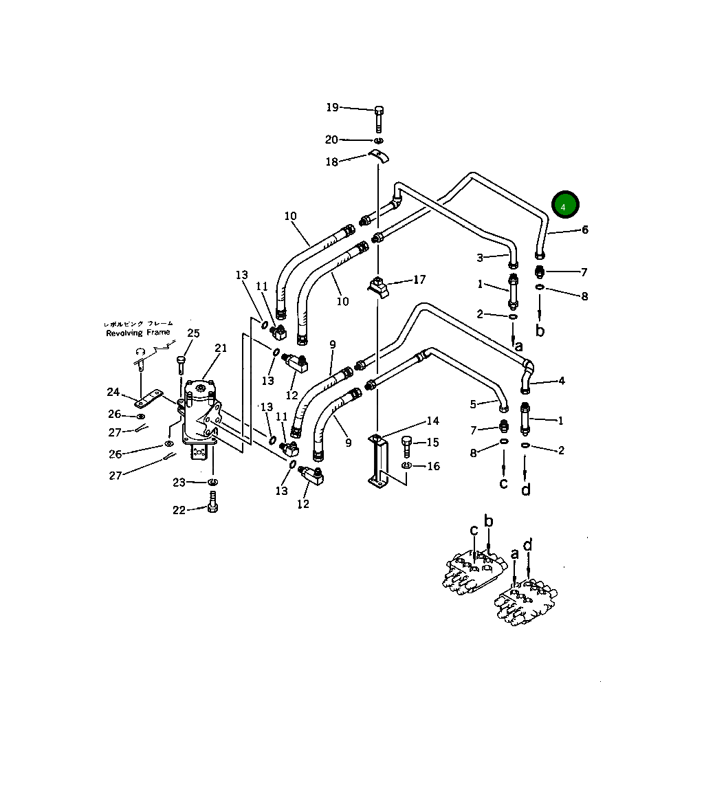 Трубка 201-62-41350 Komatsu