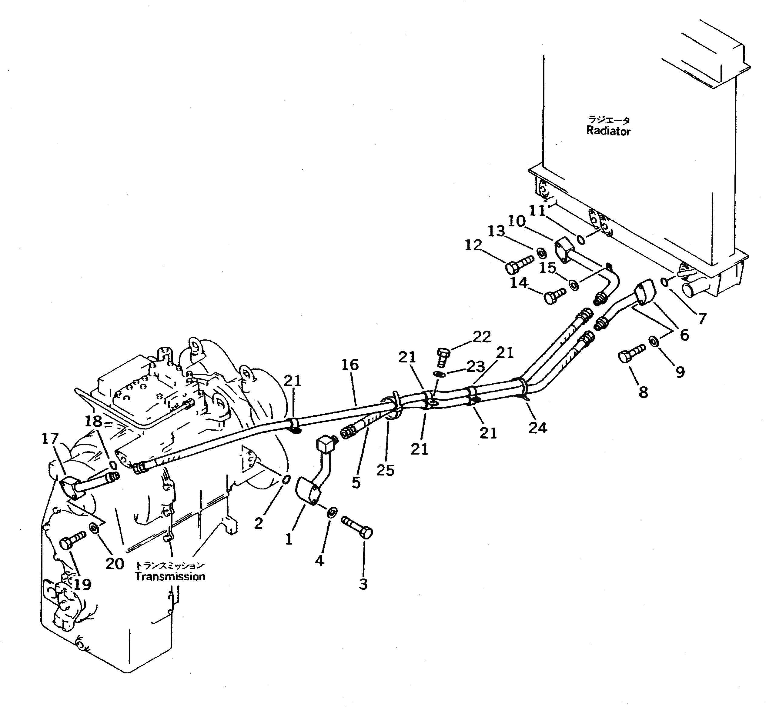 Трубка 425-16-11450 Komatsu