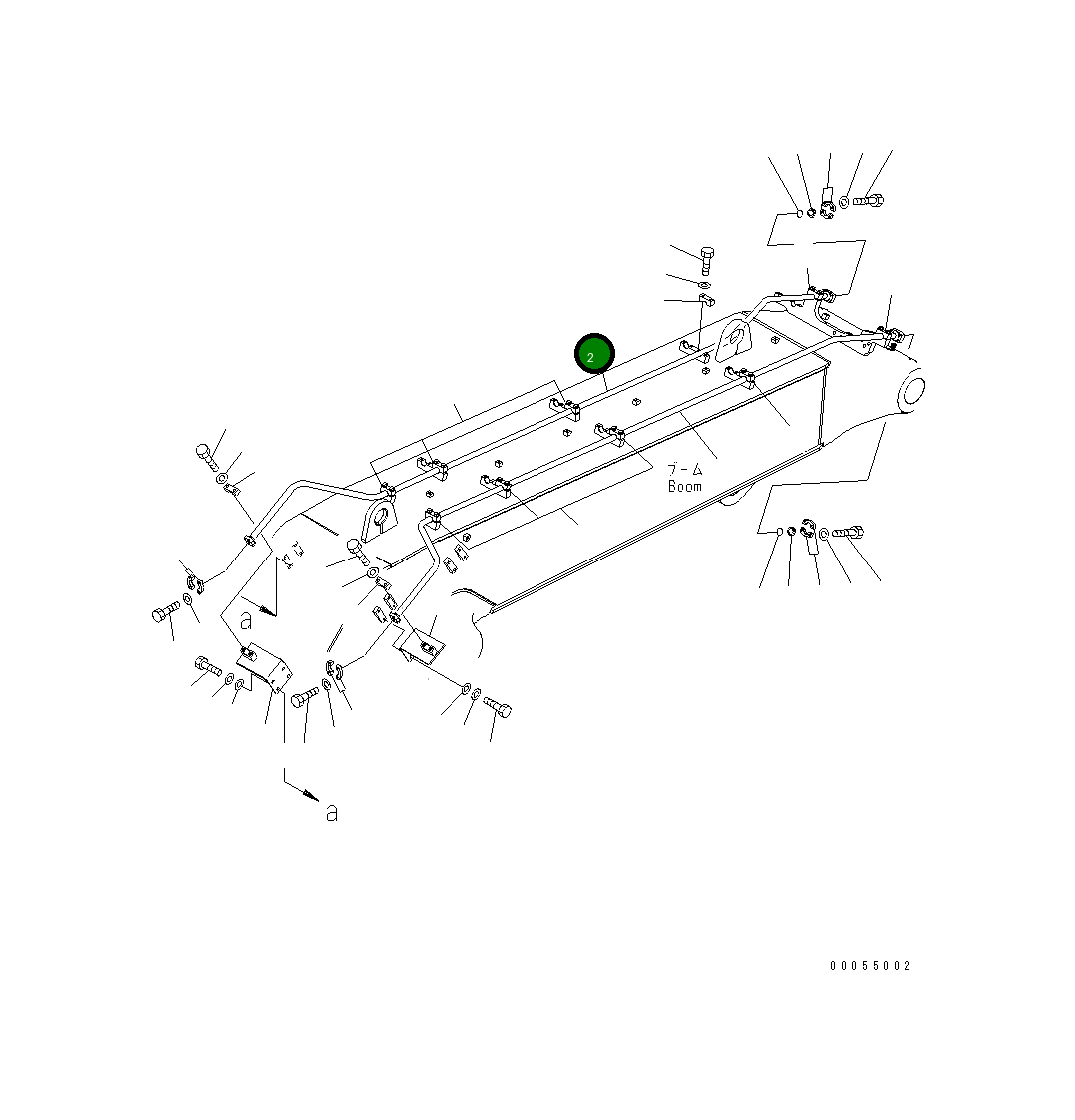Трубка 208-72-71490 Komatsu