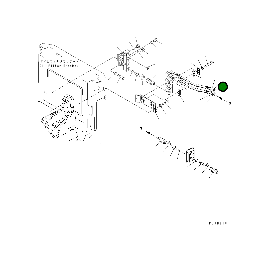 Трубка 6166-75-6310 Komatsu