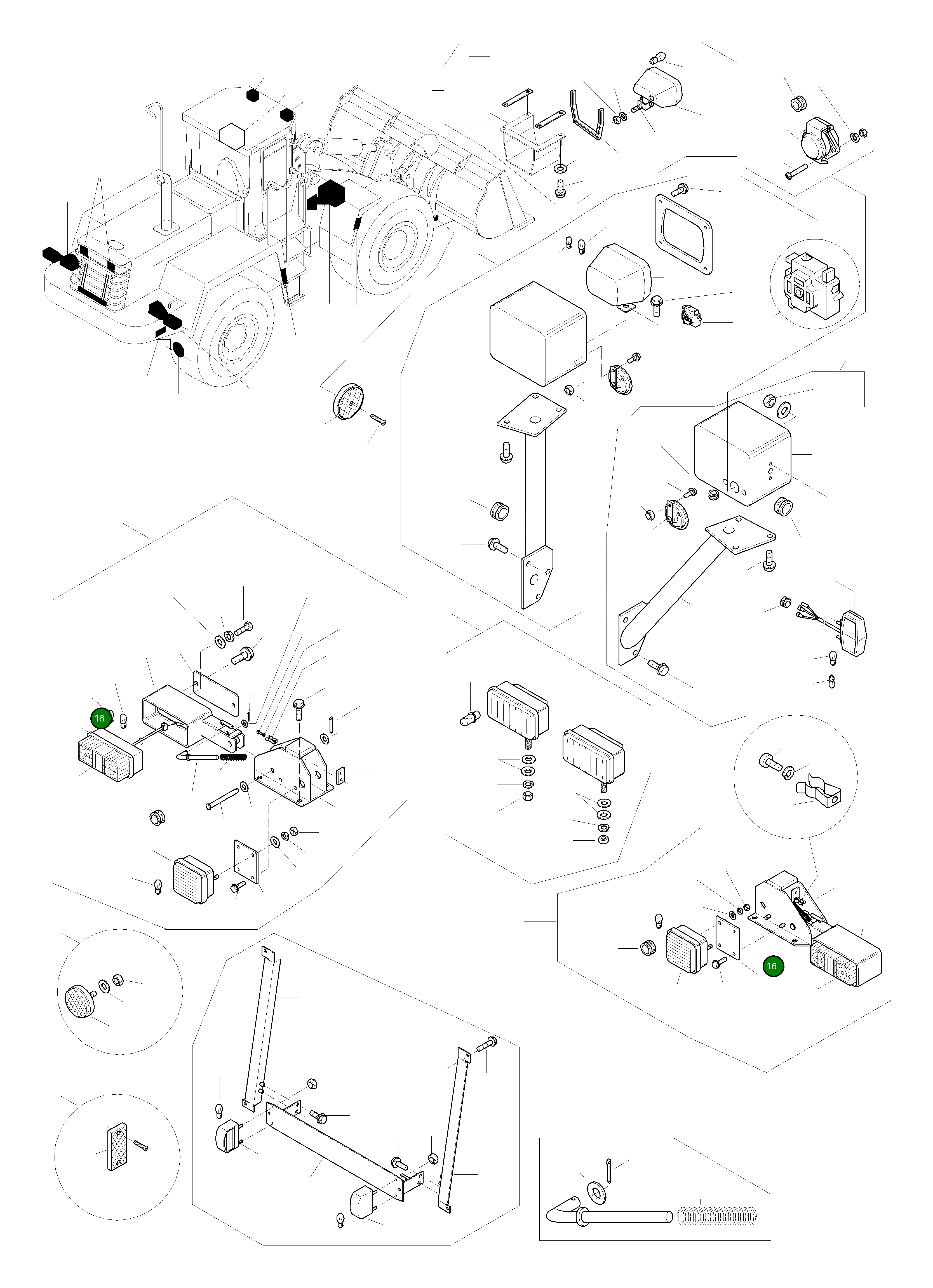 Фара 418-06-K1180 Komatsu
