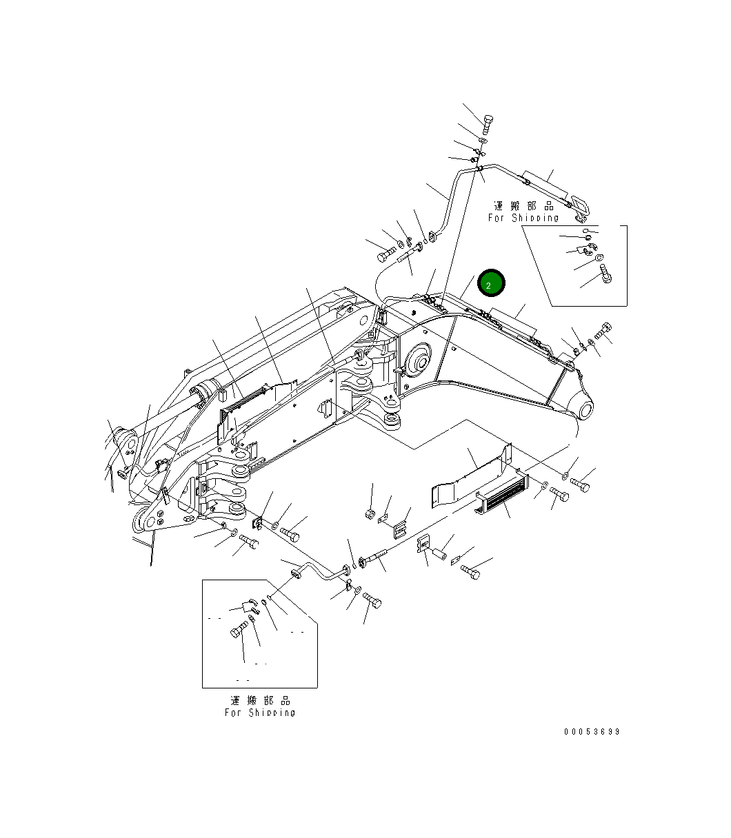Трубка 208-62-74680 Komatsu