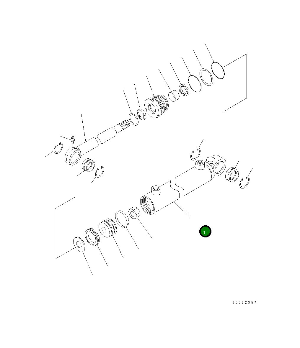 Цилиндр 721-11-70590 Komatsu