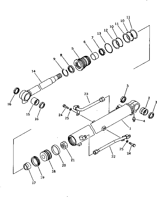 Цилиндр 20N-63-57240 Komatsu