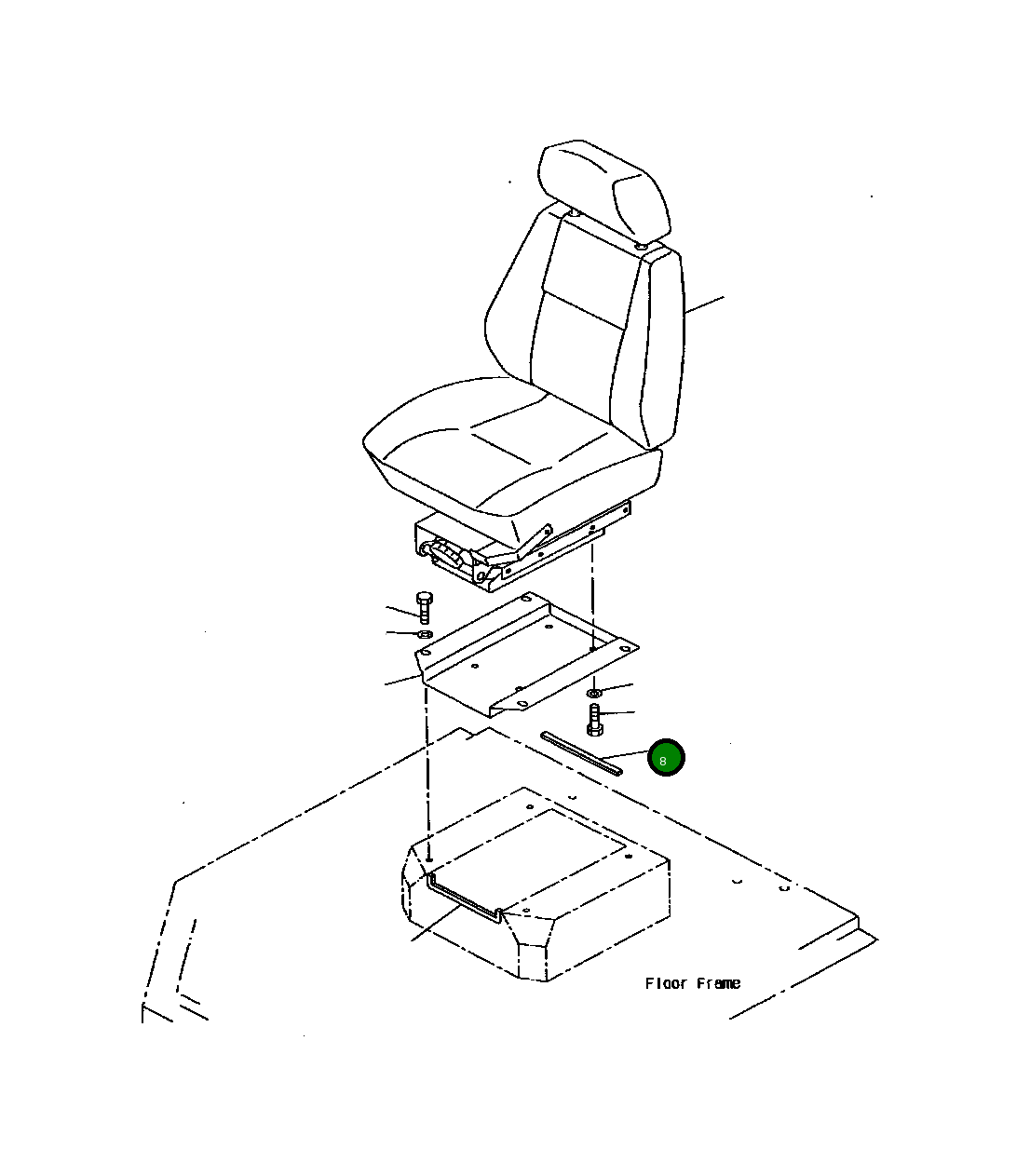 Уплотнение 427-S33-1140 Komatsu