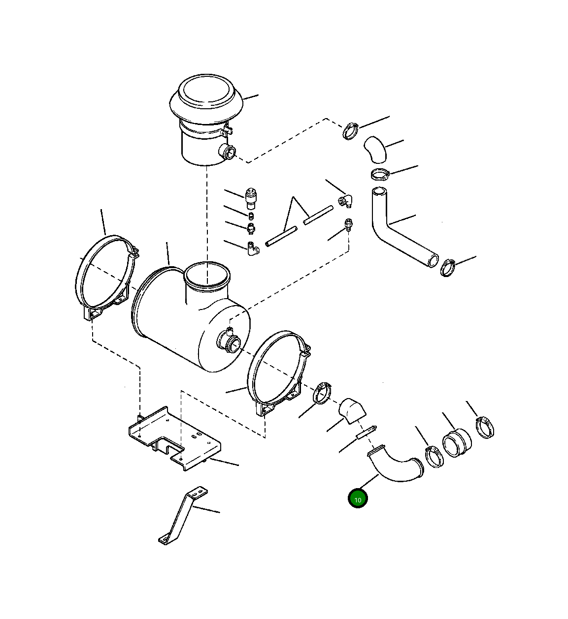 Трубка 1305 508 H1 Komatsu