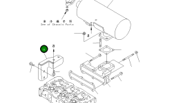 Стойка YM119836-13650 Komatsu