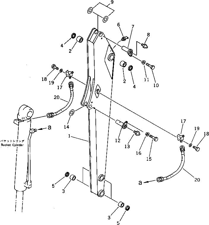 Шланг 07086-20405 Komatsu