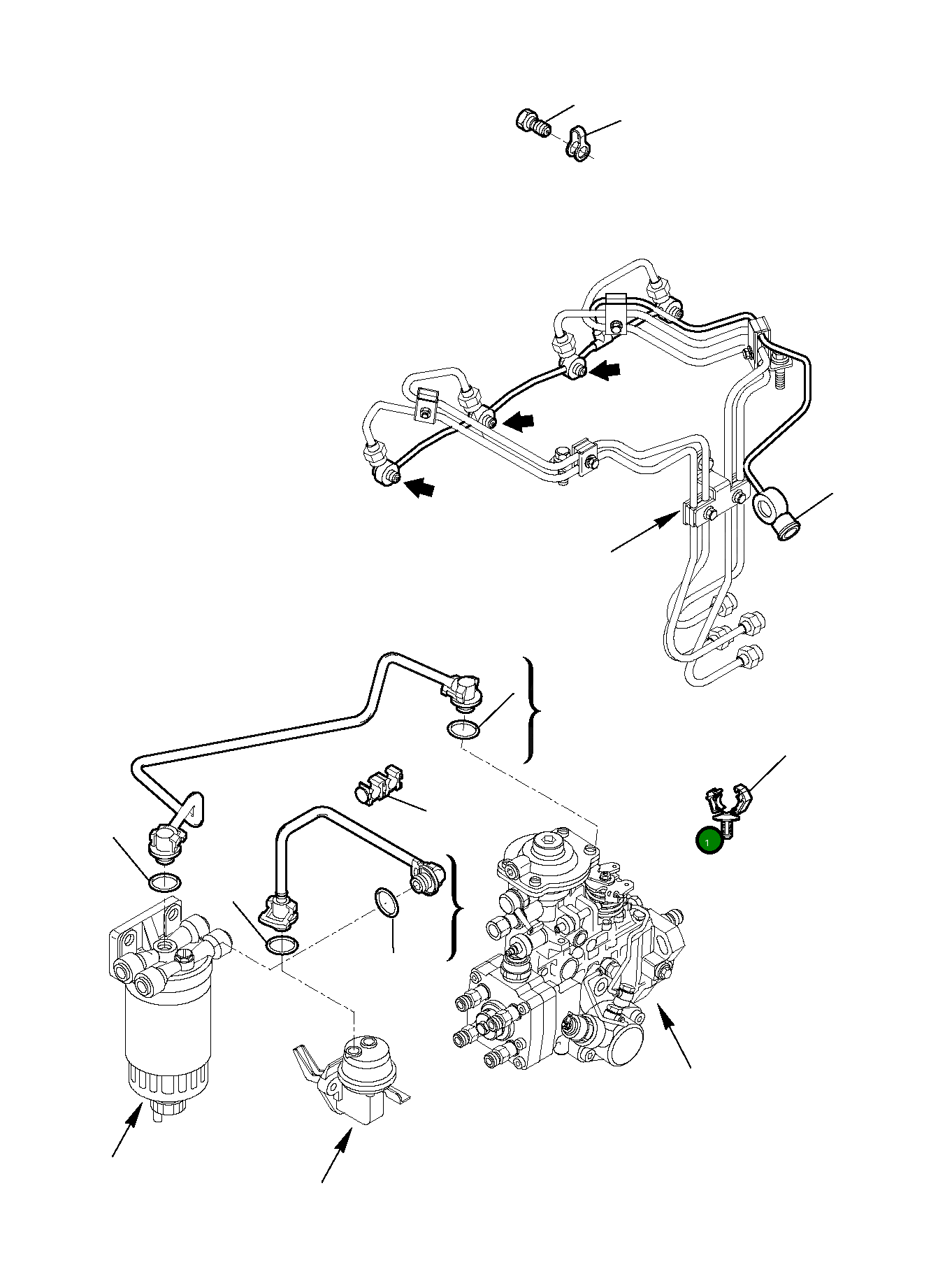 Труба EA504025707 Komatsu