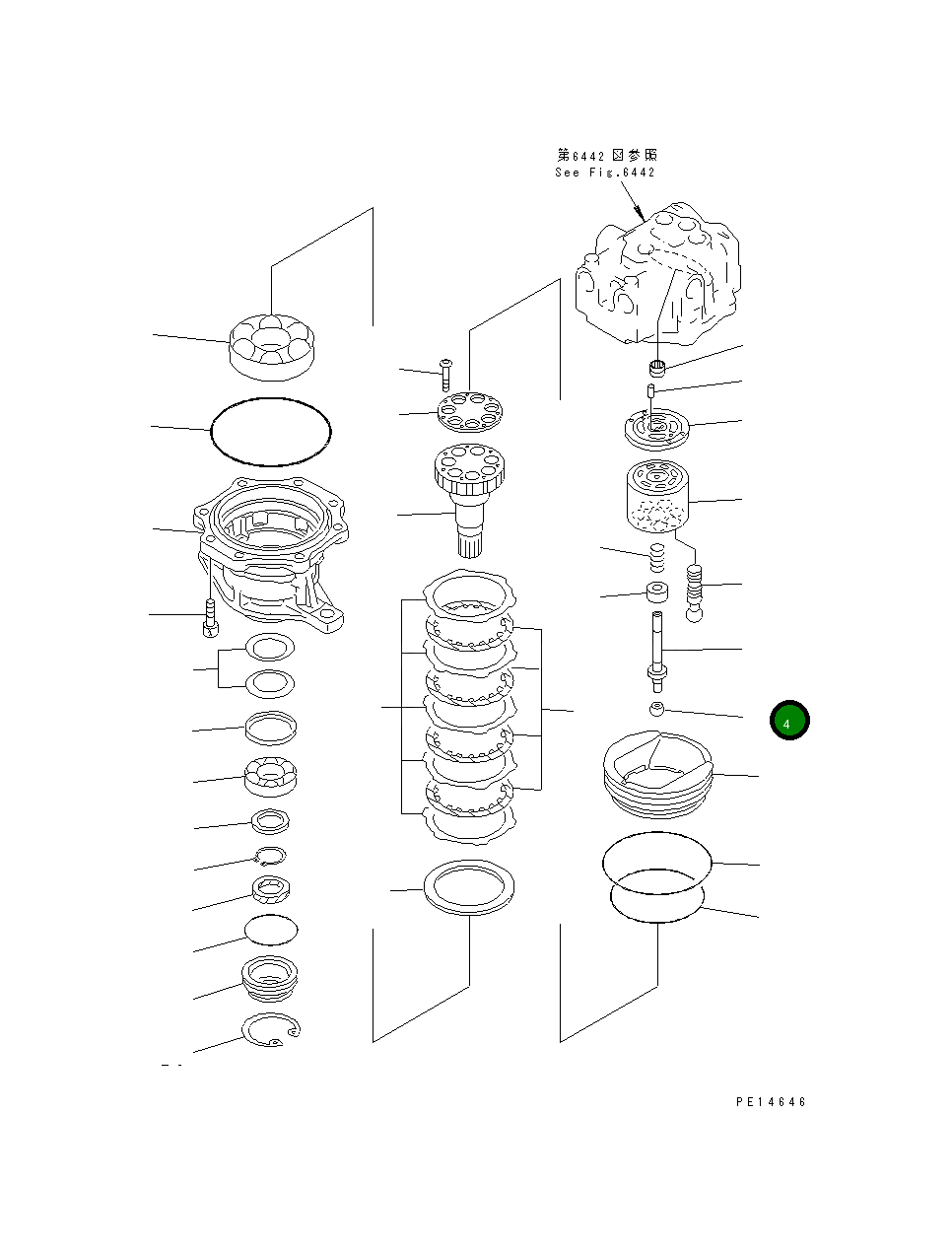 Центральный шарик 706-75-41220 Komatsu