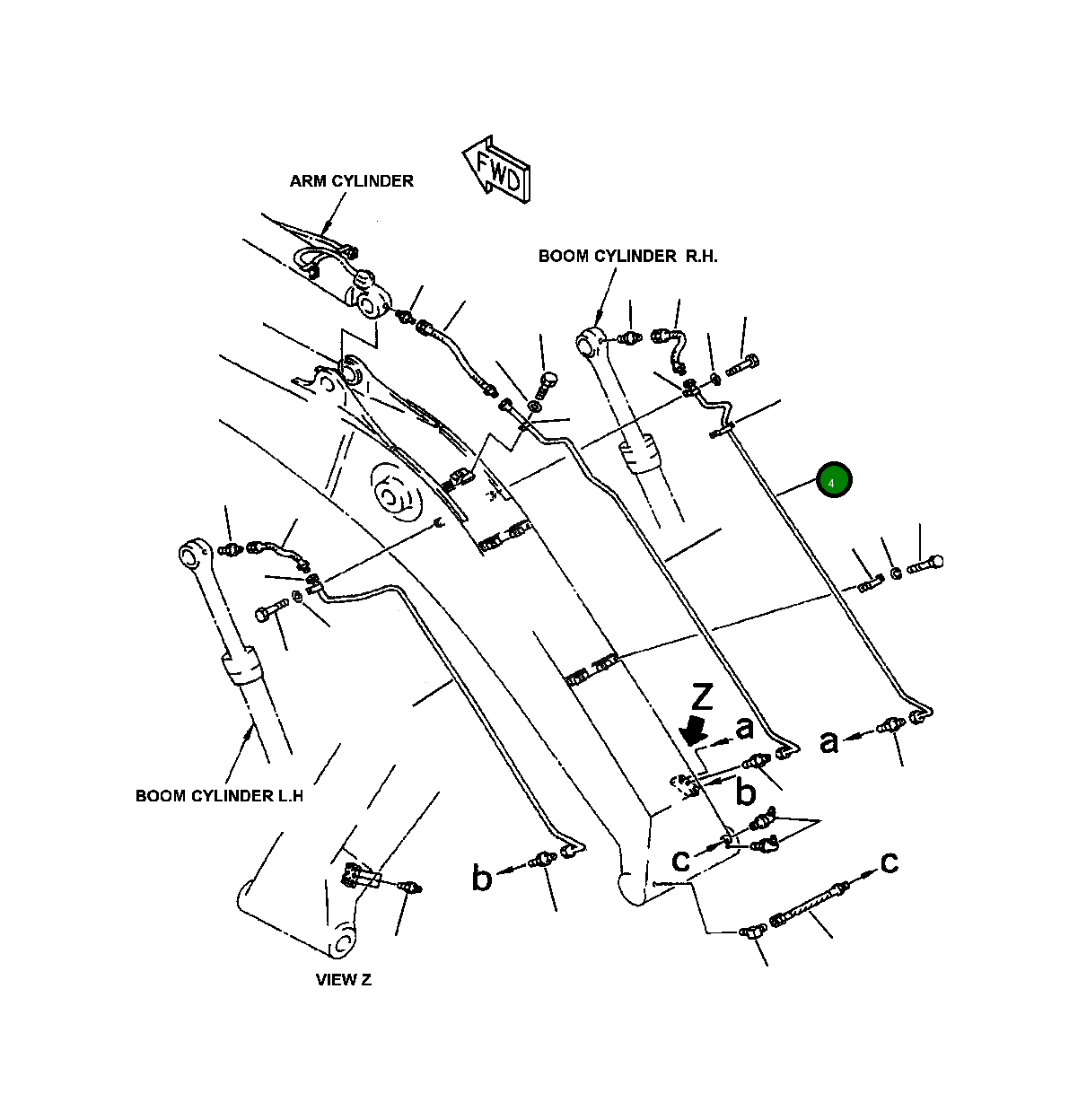 Трубка 208-70-63320 Komatsu